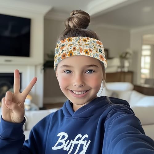 Sports Sweatbands for Children Wicking Headband Breathable Sweat Headband Girls Boys for Football Basketball4