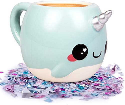 Seven20 Glitter Galaxy Cute Large Narwhal 18oz Coffee Mug - Make ...