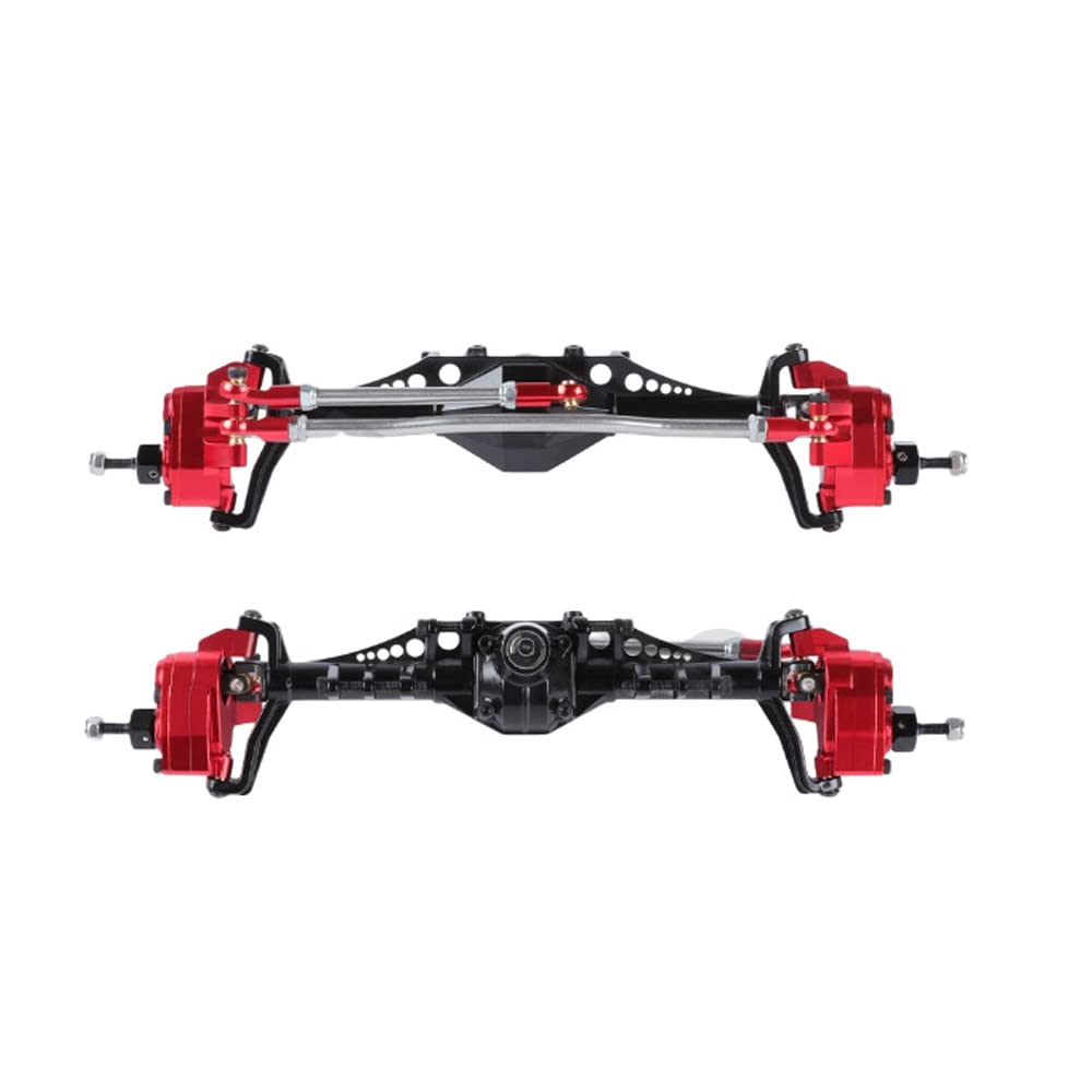 Vbest Life RC-Auto Lenkschalen-Set Aus Aluminium – Für Axial Capra SCX10 III – Rot, 2-teilig