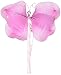 The Butterfly Grove Briana Butterfly Decoration 3D Hanging Mesh Nylon Decor, Magenta Hibiscus, Medium, 11"x 7"