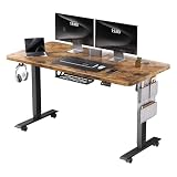 MAIDeSITe Scrivania Regolabile in Altezza,140x70cm Tavolo Sollevabile Elettrico,Standing Desk con Anti Collisione e Funzione Memoria