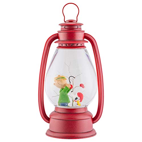 Led Snoopy And Friends Crimson Red 11 X 6 Resin Holiday Snow Globe Swirl Dome #TOP2