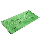 ☼Tamaño universal: esta alfombrilla de práctica de putting es perfecta para llevar tus habilidades de golf al siguiente nivel en cualquier momento y en cualquier lugar. Las dimensiones de la alfombra de golf son aproximadamente 30x60 cm/11,81x23,62 pulgadas.