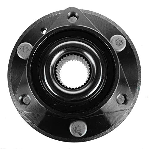 Image of TRQ Front and Rear Wheel Bearing and Hub Assembly Set 4 Piece Compatible with 2008-2017 Buick Enclave 2009-2017 Chevrolet Traverse 2007-2016 GMC Acadia 2017 Acadia Limited 2007-2010 Saturn Outlook