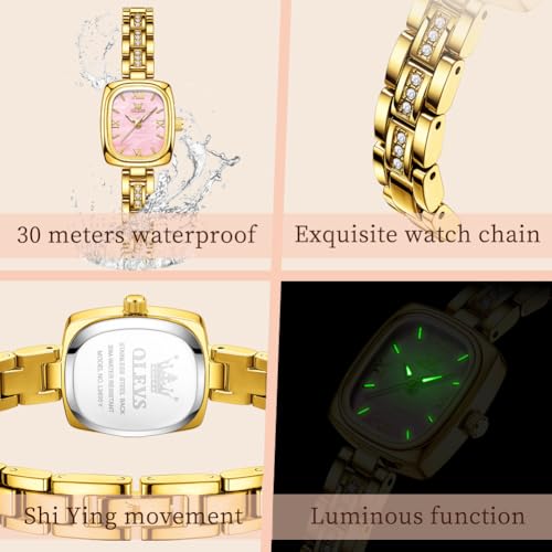Image of OLEVS Men's Automatic Mechanical Watch Case Multi-Function Chronograph Moon Phase Year /Month /Date Display Stainless Steel Band Luxury Wrist Watch