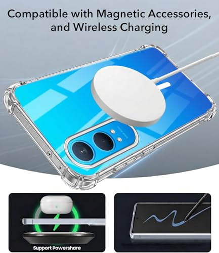 Image of Jkobi Shockproof Crystal-Clear Back Cover for OnePlus Nord CE 4 Lite (Magsafe Wireless Support | Drop & Camera Protection | Hard Polycarbonate)