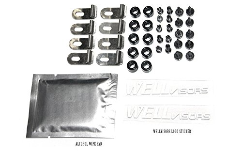 Wellvisors Window Visors Wind Deflectors Compatible With Toyota Prius 2004-2009 Premium Series Rain Guards 3-847Ty022 #TOP6