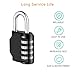 NAGE Gym Locker Locks with Code, 4 Digit Lock Resettable, Outdoor Lock Combination Weatherproof for Gym School Sports Locker, Fence, Gate, Toolbox, Case, Hasp Storage (2 Pack, Black and Silver)