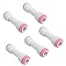 PureSec 2018 CV1414 mini white plastic quick fitting straight inline check valve for tubing OD 1/4" used for RO system refrigerator ice maker coffee machine(Pack of 5)