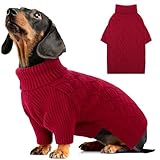 AOFITEE Pull Chien Petite Taille, Pull d’Hiver Chaud pour Chien Tricot Pull-Overs Chiens...