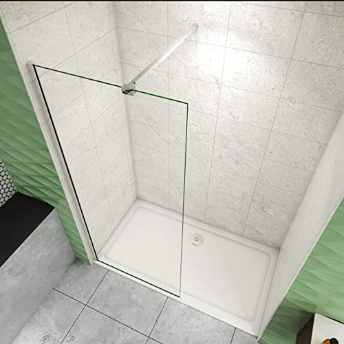 90x200 cm Doccia Walk in Parete Fissa Vetro