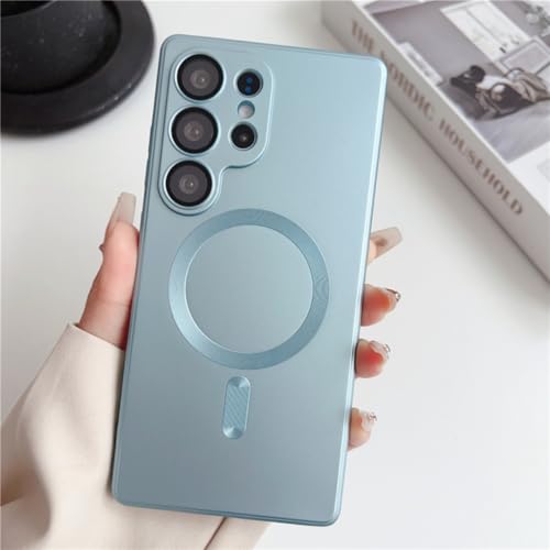 Étui magnétique S24 Ultra Mat de Luxe pour vos déplacements
