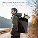 Navaris Rucksack für Hund oder Katze bis 7 kg - gepolsterter Hunderucksack Katzenrucksack - 37 x 33 x 24 cm Hundetragetasche - Tragetasche für vorn und hinten - grau