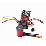 brushless motor esc combo 1/10 Respuesta mejorada del acelerador, excelente aceleración, frenado potente y lineal del acelerador