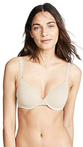 Natori Women's Pure Luxe Custom Coverage Bra, Cafe, Tan, 36C