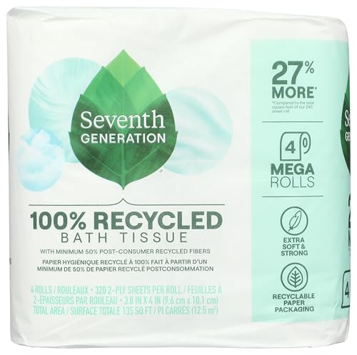 Seventh Generation Bath Tissue 4 Roll 320 Sheet, 320 Ct