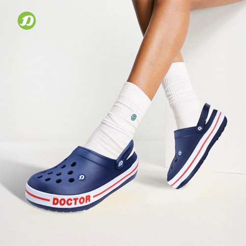 Image of DOCTOR EXTRA SOFT Men's Ultra Soft Casual Clogs /Sandals with Adjustable Back Strap for Adult | Comfortable | Light Weight | Stylish & Anti-Skid | Waterproof & Everyday Use Mules for Gents & Boys D-502