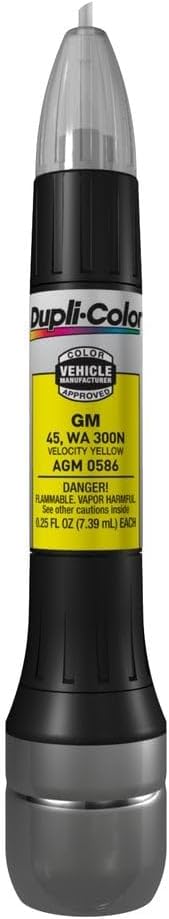 AGM0586 Velocity Yellow General Motors Exact-Match Scratch Fix All-in-1 Touch-Up Paint - 0.5 oz.
