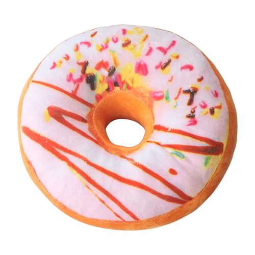 Wemi TIPINOICE Colourful Creative 3D Plush Doughnut Throw Pillow Sofa Car Office Cushion