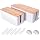 2Pack Cable Management Box,Wooden Style Cord Organizer Cord Hide Box | Cable Organizer for TV Wires, Computer, USB Hub & Under Desk Power Strip, ABS Material, Baby Proof, Home & Office