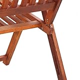 Festnight Gartenstuhl 2 Stücke Klappstuhl Akazienholz Gartensessel Holzstuhl - 9