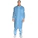 KLEENGUARD Kimtech A8 Certified Lab Coats with Knit Cuffs + Extra Protection (10046), Protective 3-Layer SMS Fabric, Back Vent, Unisex, Blue, Medium, 25 / Case