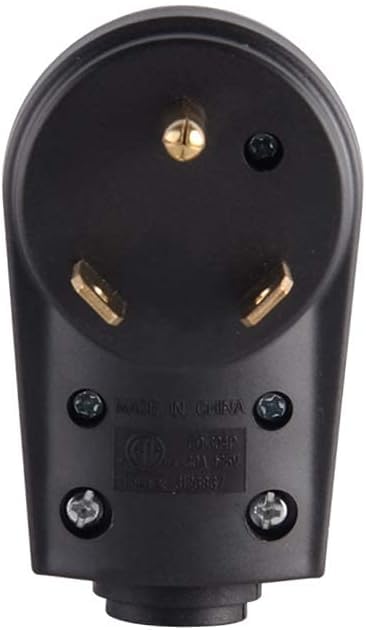 Miniatura 2 de NEMA TT-30P RV Reemplazo Macho Enchufe 125V 30 Amp con mango de desconexión Negro