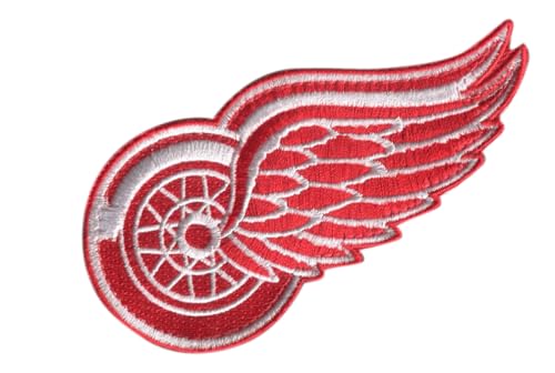 Detroit Redwings Primary Logo Hook Patch Small (NOT Iron On) (License Reseller) - by HEDiGEAR