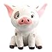 QYHSS Plüsch Haustier Schwein Puppe, Niedlichen Cartoon Pua Plüschtier Puppe, Anime Kuscheltier Animal Cartoon Weiß Geschenke, Für Feriengeschenke Der Kinder, 22cm