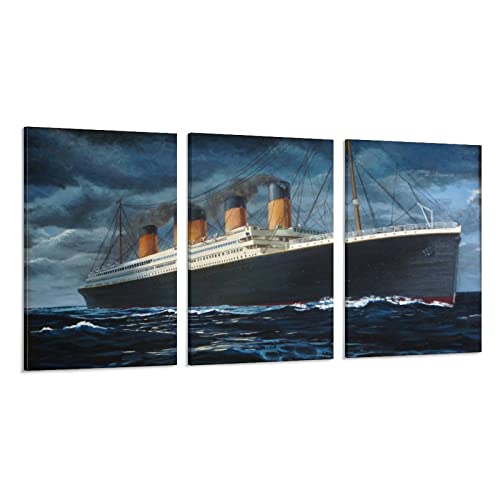 Titanic Cruise Ship Sailing Posters Poster Frames Wall Decoration Posters & Prints Wallpaper Bedroom Decoration Wall Art Poster Printer 24X36Inch(60X90Cm) #TOP17