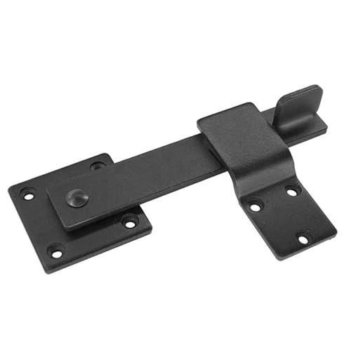 Retrin Flip Lock For Fence Gate – 5.5'' Gate Latch Flip Lock For Home Security And Privacy – Heavy-Duty Iron Door Latch Lock – Flip Latch Lock For Cabinet Door, Shed, Barn, Wooden Fence, Black #TOP6