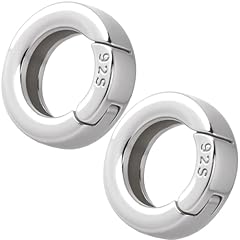 Silver- Round, 2pcs, 0.38 in
