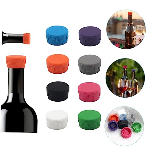 UPKOCH 16 Pçs Garrafa De Vinho De Silicone Selador De Garrafa De Vinho Utensílios De Vidro Tampas De