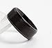 Couples 8mm Wedding Bands, Stainless Steel Ring, Mens Black Rings Womens, Size 8