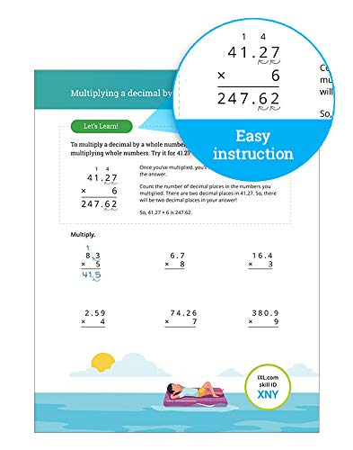 Ixl | The Ultimate Grade 5 Math Workbook | Decimals, Fractions, Multiplication, Long Division, Geometry, Measurement, Algebra Prep, Graphing, And Metric Units For Classroom Or Homeschool Curriculum #TOP4