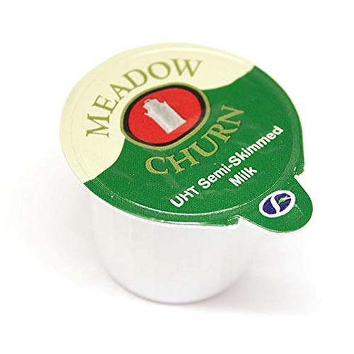 Meadown Churn Long Life Semi-Skimmed UHT Milk Pots (150 Per Box) 07/10/20