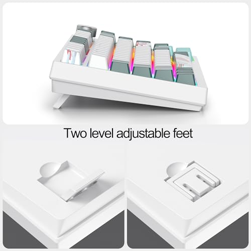 Image of Fogruaden Wired 75% Percent Hot Swappable Mechanical Keyboard, Red Switch, TKL Mechanical Keyboard, Gasket Mount, RGB Backlit Compact Gaming Keyboard with Volume Knob(Forest)