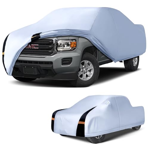 Heavy-duty waterproof truck cover with cab zipper (custom fit)
