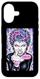 Féminisme avec attitude. Drôle rétro vintage gothique bande dessinée en colère fille tenant up grossier offensive milieu plus fine main signe féministe sarcastique girly AF citation design