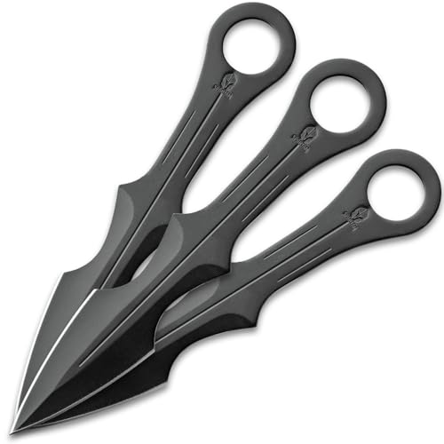 Spartan Throwing Dagger Set With Nylon Sheath | 3 Daggers Included | 7 1/4