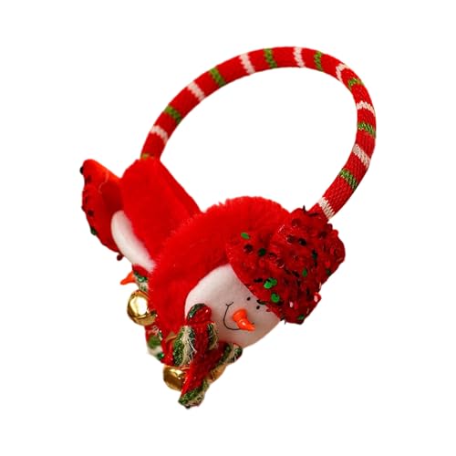 Christmas Earmuffs for Adults and Kids Cute Winter Santa Claus/Snowman/Elk Ear Warmer for Outdoor Party