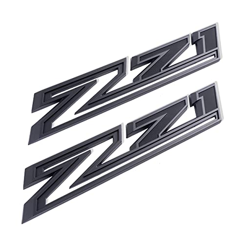 Emblemas Z71 negro mate insignias de aventura 30,5 cm para Silverado 2019-2021 pack de 2