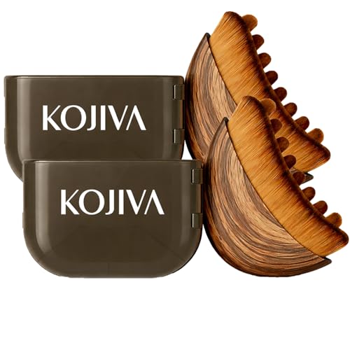 Kojiva Lymphatic Face Brush Dry Brushing Face Brush with Ultra-Soft Bristles for Jawline Cheeks Under Eye & Neck Facial Massage Beauty Tool