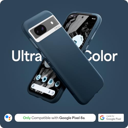 Image of Spigen Cyrill UltraColor | Google Pixel 8a Case | Blue Pixel 8a Back Cover | TPU+Poly Carbonate - Deep Sea