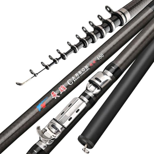 Carbon Fiber Telescopic Rock Fishing Rod 5.4m