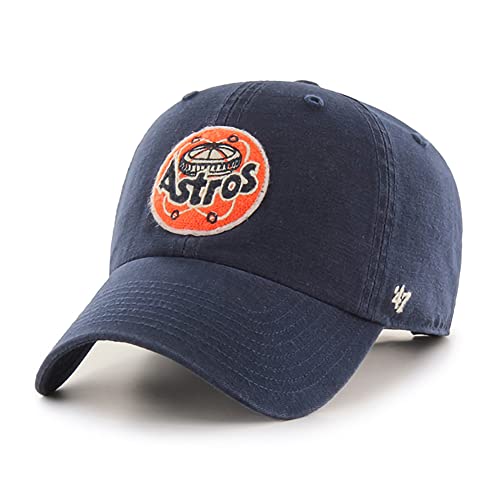 '47 MLB Mclean Cooperstown Clean Up Adjustable Hat, Adult One Size Fits All - Houston Astros Navy