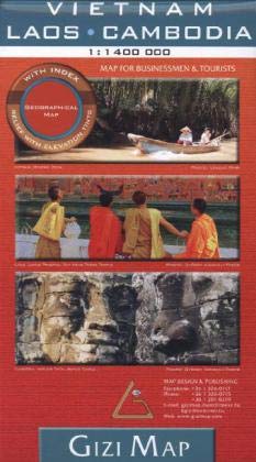 Vietnam - Laos / Cambodia Geographical 2014: GIZI (GEOGRAPHICAL MAP - 1/1.400.000) (French Edition) (French and English Edition)      Paperback – March 11, 2014