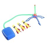 CORHAD Air-Powered Rocket Toy Set for Kids Random Color Foot-Powered Launcher Fun Outdoor Activity for Boys and Girls