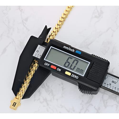 Nuragold NG10YMNH6MM-7 10K Yellow Gold 6Mm Royal Monaco Miami Cuban Link Chain Bracelet thumb #6