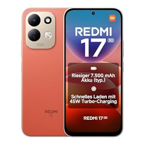 XIAOMI REDMI 17 5G, Smartphone 4+256 GB, Orange, 7500mAh Akku, 45W Laden